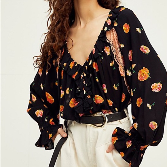 FREE PEOPLE Poppy Printed Bodysuit - Picture 3 of 6